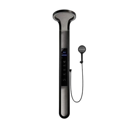 Luxus-Duschset For Zuhause, Digitalanzeige, Duschsystem, Druckwasser-Massagedusche, Kombi-Handbrause, Badezimmer-Zubehör(Gold) von RWFRKABNK