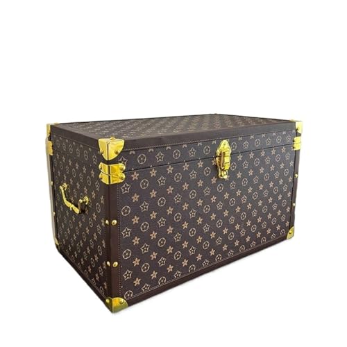 Multifunktionale Retro-Aufbewahrungsbox Aus Holz, Auto-Vorhängeschloss-Box, Schlafzimmer, Kleidungs-Aufbewahrungsbehälter, Wohnzimmer, Dekorative Möbel(S) von RWFRKABNK