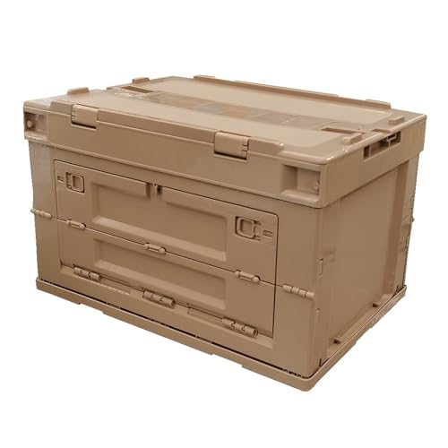 Outdoor 50L PP Faltbare Aufbewahrungsbox Tragbare Hohe Kapazität Camping Reise 53 * 36 * 33,5 Cm 2 Tür Lebensmittel Kleinigkeiten Stamm(01) von RWFRKABNK