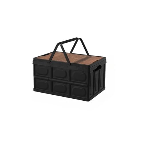 Outdoor Camping Aufbewahrungsbox Autobox Camping Tischaufbewahrung Mit Großer Kapazität Dual-Use-Multifunktions-Klappbox(50L white) von RWFRKABNK