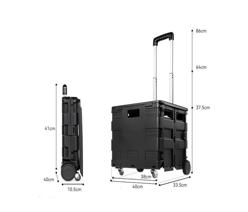 Outdoor Zugstange Faltbare Aufbewahrungsbox Camping Trolley Aufbewahrungswagen 30L Outdoor Zugstange Faltbare Aufbewahrungsbox Camping Trolley Aufbewahrungswagen 30L von RWFRKABNK