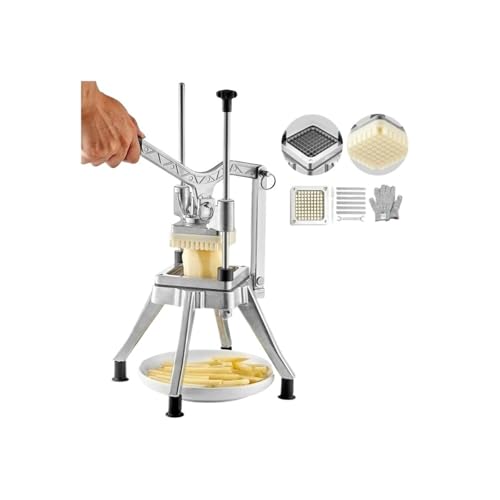 SucceBuy Kommerzieller Gemüse- Und Obstschneider, Robust, Professioneller Lebensmittelwürfelschneider, Kompatibel Mit Kattex Pommes-Frites-Schneider, Zwiebelschneider, Edelstahl(38inch) von RWFRKABNK