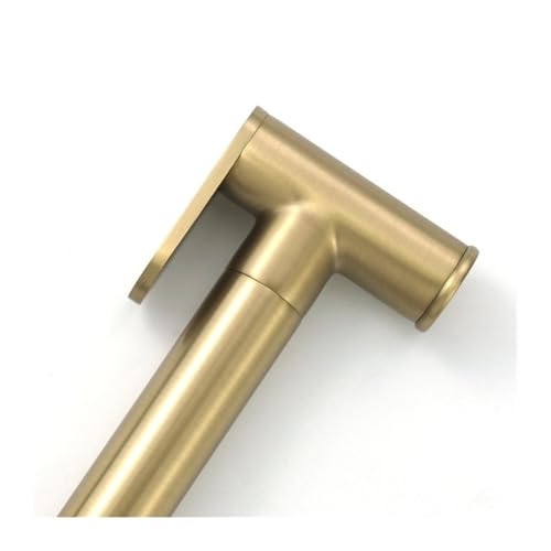 Tragbares Bidet-Sprühgerät Aus Messing For Toiletten, Einzelnes Kaltwasser, Handbrause, Hygienisches Dusch-Bidet-Set, Toilettenbidet, Gebürstetes Roségold(Brushed Rose Gold Sp) von RWFRKABNK
