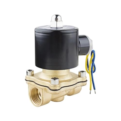 1/2 220v 110v 24v Magnetventil Normal Geschlossen Messing for Wasser Öl Gas 1Pcs(NPT_12VDC) von RWGBSFJQ
