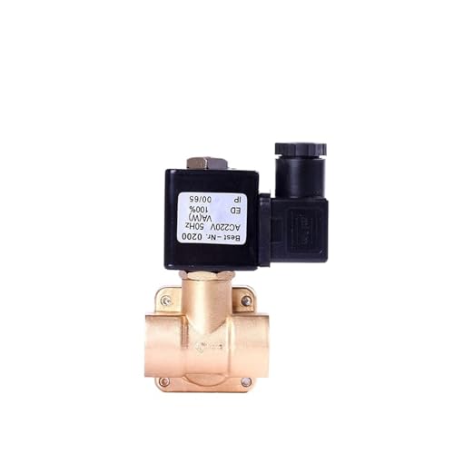 1/4 Zoll 12 V Magnetventil Hochdruck Normalerweise geschlossenes Messing-Magnetventil 16Bar 1 Stück(0927000-EPDM,12VDC) von RWGBSFJQ