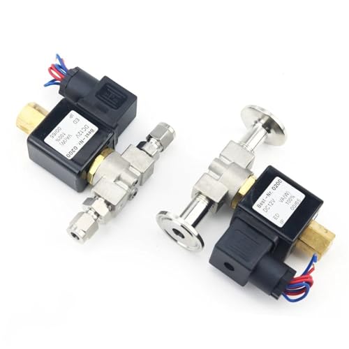 1/4 Zoll normalerweise offen Edelstahl SS 304 2-Wege-Magnetventil 1 Stück(With FC6mm,DC12V) von RWGBSFJQ