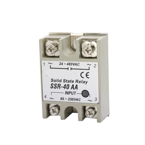 1 STÜCKE SSR-10AA SSR-25AA SSR-40AA SSR-60AA SSR-80AA SSR-100AA Halbleiterrelais Einphasig Kleines AC-Steuermodul 80-250 V(SSR-25AA) von RWGBSFJQ
