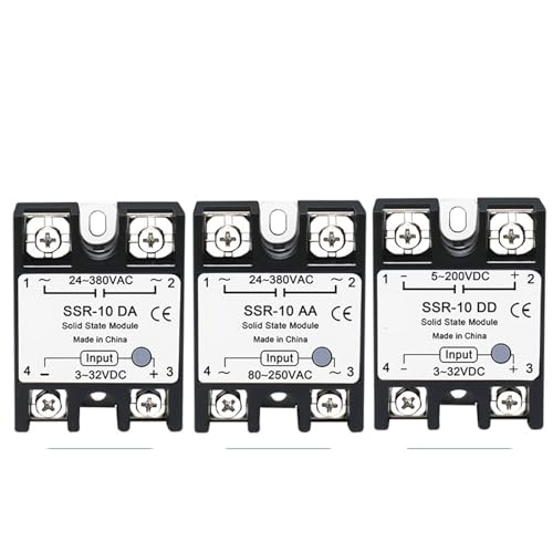 1 STÜCKE SSR Solid State Relais 10A 25A 40A 50A 60A 80A 100A DC zu AC AC zu AC DC zu DC Einphasensteuerung berührungsloses Relais(AC-AC,1PCS SSR 40A) von RWGBSFJQ