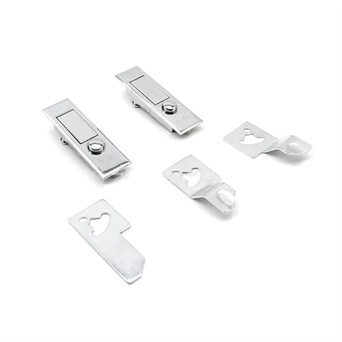 1 Stücke Schaltschrank Panel Cam Lock Zine Legierung Silber Druckknopfschloss for Verteilerkastentür(Right) von RWGBSFJQ