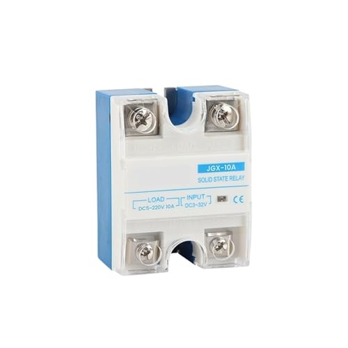 1 Stücke Weiß SSR-10DD 25DD 40DD SSR Einphasig DC zu DC Kühlkörper 32VDC Zu 5-220VDC 10A 25A 40A DD Solid State Relais Mit Abdeckung(10DD) von RWGBSFJQ