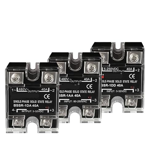 10A 25A 40A 60A 80A 100A 120A Einphasiges SSR DC-Steuerung AC DC-Steuerung DC AC-Steuerung AC Halbleiterrelais 1St(DC control AC,100A) von RWGBSFJQ