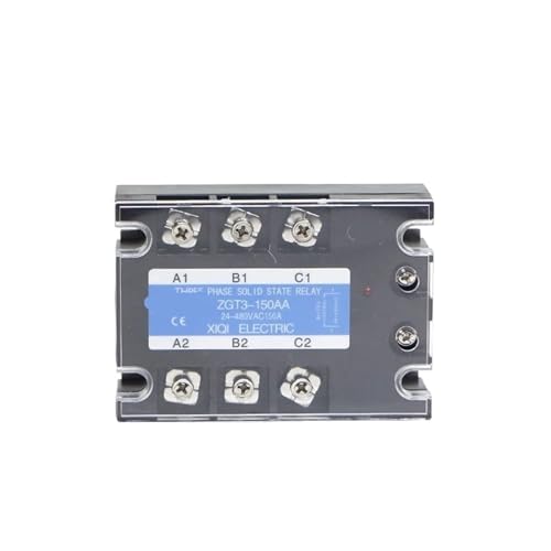 120A 150A 200A AA Dreiphasiges SSR AC-Steuerung AC-Kühlkörper-Halbleiterrelais SSR AC zu AC 3-phasiges Halbleiterrelais 1 Stücke(150AA) von RWGBSFJQ