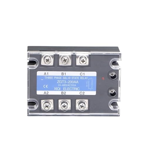 120A 150A 200A AA Dreiphasiges SSR AC-Steuerung AC-Kühlkörper-Halbleiterrelais SSR AC zu AC 3-phasiges Halbleiterrelais 1 Stücke(200AA) von RWGBSFJQ