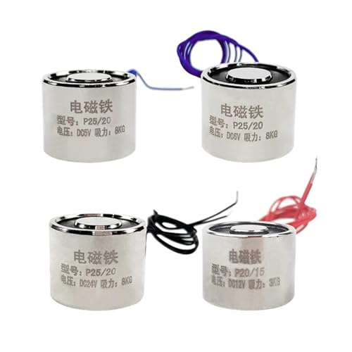 1Pcs P25/20 Elektromagnet Saug 8KG 80N 25 * 20 Zylinder Elektrische Magnet 6V 12V 24V DC(12V) von RWGBSFJQ
