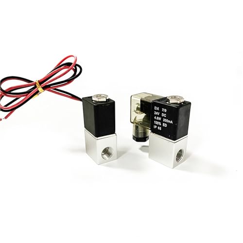 2-Wege-pneumatisches elektrisches Magnetventil aus Aluminium, 1/8 1/4 Zoll, normalerweise geschlossen, schnelle Reaktion, 1 Stück(1/8",24VDC_TERMINAL BOX) von RWGBSFJQ