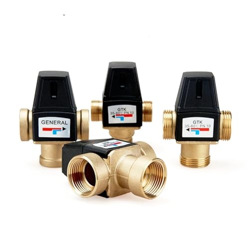 3/4 1 Zoll Innen-/Außengewinde Messing Thermostat Mischventil 1 Stücke(DN20 Male) von RWGBSFJQ