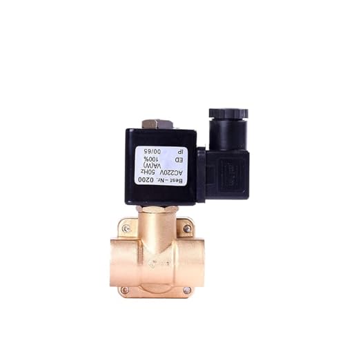 3/8 Zoll 0927100 Magnetventil Hochdruck Normalerweise geschlossenes Messing-Magnetventil 1 Stück(0927100-VITON,24VDC) von RWGBSFJQ