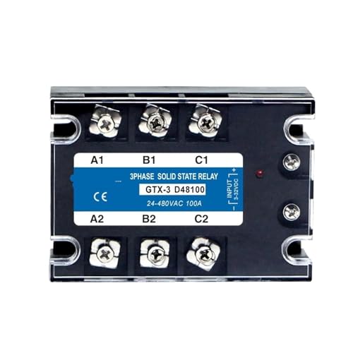 3-SSR DC-AC 10A 25A 40A 60A 80A 100A 120A 200A Dreiphasiges Halbleiterrelaismodul 3-32V DC-Steuerung 24-480V AC 10DA 25DA 40DA 1 Stücke(3-phase-100DA) von RWGBSFJQ