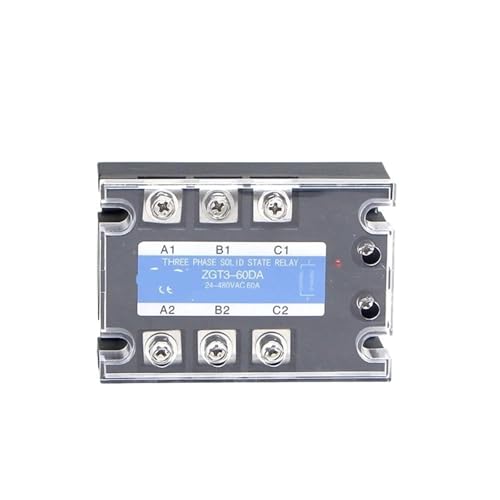 3-phasig 60A 80A 100A DA Dreiphasiges SSR 3-32V DC-Steuerung 24-480V AC Halbleiterrelais SSR DC-AC-Relais 1St(60DA) von RWGBSFJQ