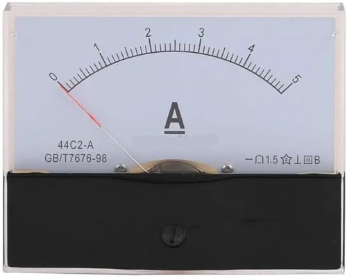 44C2-A 500mA 1A-100A DC 0-5A Analog Panel Meter Amperemeter Amperemeter 1Pcs(2A) von RWGBSFJQ
