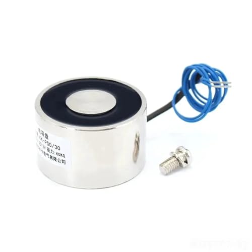 50 * 30 DC 6V 12V 24V Erregt Halten Elektromagnet 60kg Sucker Elektrische Magnet Spule Solenoid 1 stücke(12V) von RWGBSFJQ