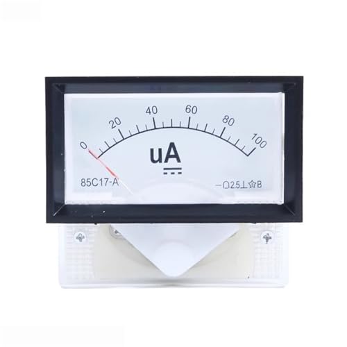 85C17 Zeigertyp Panelmontage Analog Amperemeter Gauge DC Meter 50uA-500uA 1 Stücke(100UA) von RWGBSFJQ