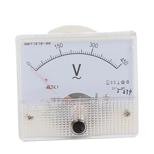 85L1 AC 0-1V 2V 3V 5V 10V-1000V Rechteck Analog Volt Panel Meter Gauge 1Pcs(150V) von RWGBSFJQ