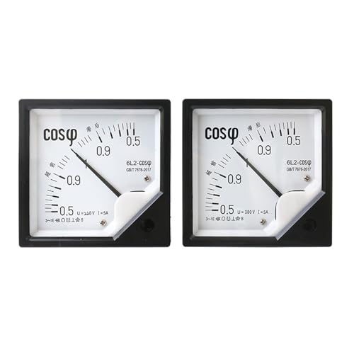 AC-Leistungsfaktor-Messgerät 6L2-COS Analog Panel AC220V AC380V 5A Phase 1 Stücke(AC220V) von RWGBSFJQ