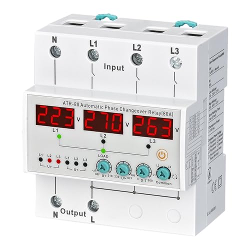ATR-XX 3P4W Automatisches Phasenumschaltrelais 63A 80A 100A 1St(80A) von RWGBSFJQ