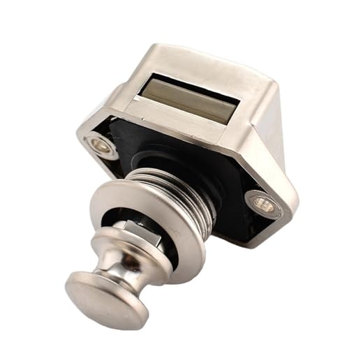 Camper Auto Push-Lock 20mm RV Caravan Boot Motor Home Schrank Schublade Latch Taste Schlösser 1Pcs(Small Brown) von RWGBSFJQ