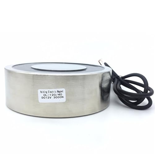 D120mm * H40mm 200KG/2000N Halten Elektrischer Magnet Hebe Solenoid Sucker Elektromagnet DC 6/12/24V 1Pcs(12V) von RWGBSFJQ