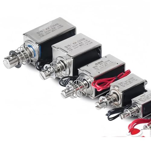DC 12V 24V Push-Pull-Typ Linear Elektromagnet Haltekraft 5N-65N Reise 5-15mm 1 Stücke(1050B 4.5-50N 15mm,24V) von RWGBSFJQ