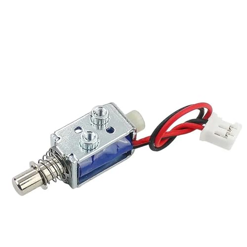 DC Kleiner 12-V-Push-Pull-Elektromagnet 5-V-Magnet-Solenoid-Hub 4 mm Elektronisches Schloss Elektrischer Riegel 1 Stück(5V) von RWGBSFJQ