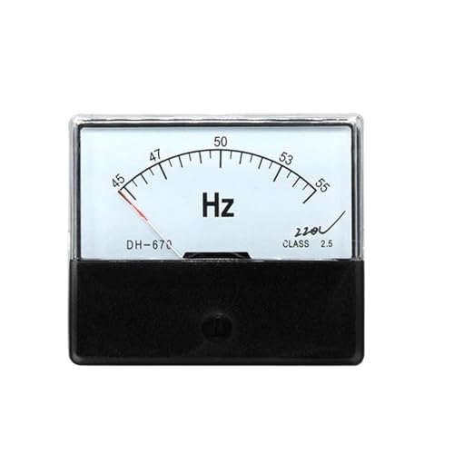 DH-670 Zeigertyp Frequenzmesser DH-670 45-55HZ 380V 220V 100V Meter 1St(380V,45-55Hz) von RWGBSFJQ