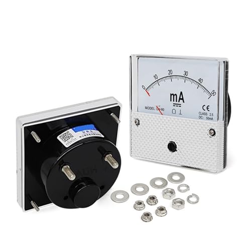DH-80 DC Milliampere Zeigermessgerät 1mA-1000mA Strommessgerät/Panelmeter 1Stk(DC AMMETER_300MA) von RWGBSFJQ