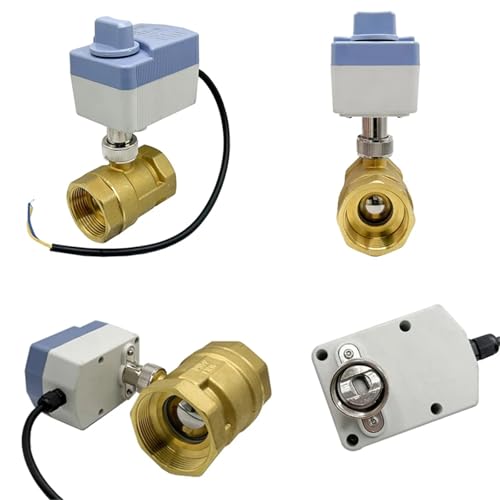 DN15 DN20 DN25 DN40 Motorisiertes Kugelventil 3-Draht oder 2-Draht Messing elektrisch mit Schalter 1 Stück(DN40,24VDC_CR02) von RWGBSFJQ