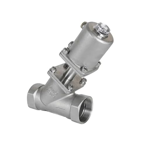 DN40 Edelstahl Pneumatische Sitz Ventil Normalerweise Geschlossen/Offen Antrieb Winkel Ventile 16bar 1Pcs(NORMALLY CLOSED_DOUBLE ACTING) von RWGBSFJQ