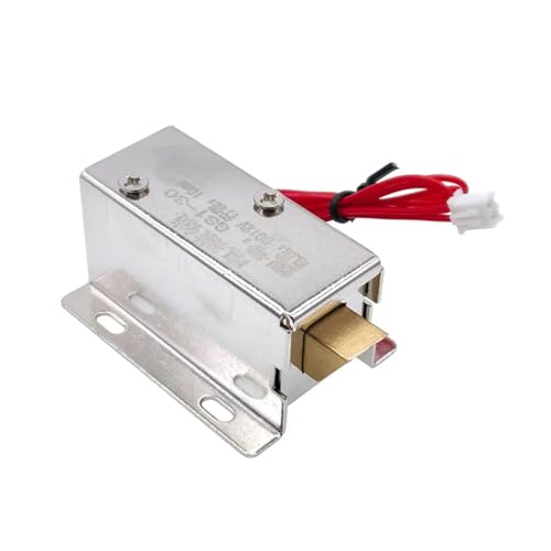 Elektromagnetisches Schloss, 12 V, 24 V, Rahmen, Elektromagnet, elektrische Steuerung for Schubladenschranktür, 10 mm, 1 Stück(12V) von RWGBSFJQ