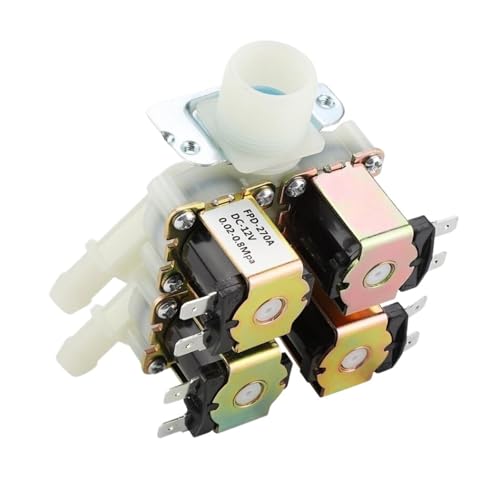 G3/4 Zoll 1 In 4 Out Elektromagnetisches Ventil Normalerweise geschlossenes Wasserablassventil Magnetventil 1St(12V) von RWGBSFJQ