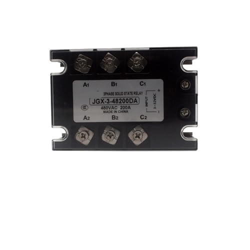 JGX-3/SSR-3 100DA/120DA/150DA/200DA DC-Steuerung AC Dreiphasiges Halbleiterrelais 480VAC 3-32VDC 1St(200DA) von RWGBSFJQ