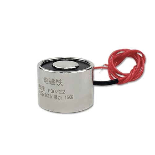 P30/22 Saughalter 15KG/150N Elektromagnet 12 Volt Elektromagnet 24V Elektromagnet Solenoid 1St(6V) von RWGBSFJQ