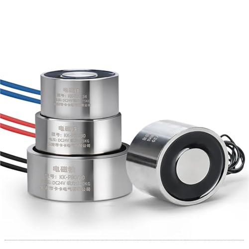 P8-P80 Saugnapftyp Runder Elektromagnet Saugkraft 0,3~120 kg 12/24 Volt DC Elektromagnet 1 Stück(P49H21mm 45KG,12V) von RWGBSFJQ