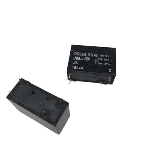Relais CHZ02-S-112LA2-12VDC CHZ02-S-112LA2 12V CHZ02 S 112LA2 DC12V Schließer 4PIN 16A 10Pcs von RWGBSFJQ