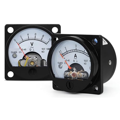 SO-45 AC Analog Amperemeter Zeiger Meter 1A-600/5A Panel 1Pcs(AC AMMETER_AC 2A) von RWGBSFJQ