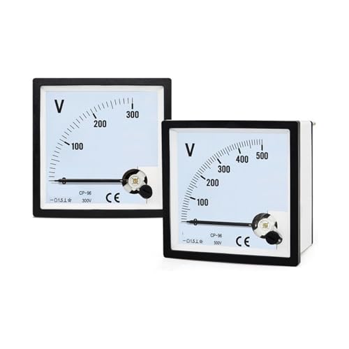 SQ-96 CP-96 DC Voltmeter Zeiger Meter 5V-800V Panel 1Pcs(DC VOLTMETER_DC 600V) von RWGBSFJQ