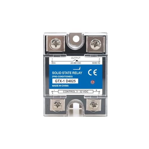 SSR 10A 25A 40A 60A 80A 100A 120A Einphasiges Halbleiterrelais DC-Steuerung AC 3-32V Steuerung 220V 10DA 25DA 40DA 1St(DC Control AC,I-50(10A-40A)) von RWGBSFJQ