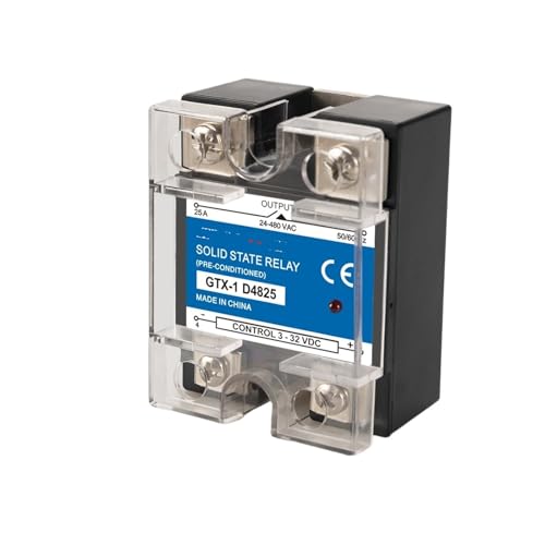SSR 10A bis 120A DA AA DD Einphasig DC-Steuerung AC 3-32VDC Steuerung 220V AC 10DA 25DA 40DA Halbleiterrelais DC-AC 25A 40A 1St(DA(DC-AC),60A) von RWGBSFJQ