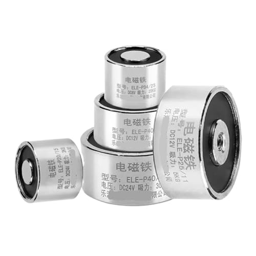 Saugkraft 0,3~300 kg Elektromagnet Solenoid DC 12/24 V Elektromagnet Kleines Elektro 1 Stück ﻿(D65H30mm 85KG,DC 24V) von RWGBSFJQ