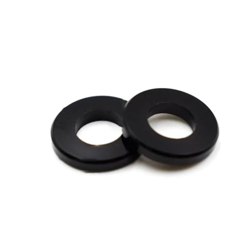 Cxiang-Flache Unterlegscheiben Aluminium Alloy Anodised M3 Colourful Flat Washer Spacer Gasket Thickness 0.25mm 0.5mm 1mm 1.5mm 2mm 2.5mm 3mm, 20PCS, für Bolzenschraube(Black,M3x6x0.5) von RWLQWEA