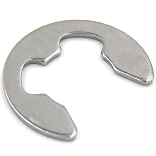 Cxiang-Flache Unterlegscheiben M1.2-M15 Carbon Steel 65Mn And Stainless Steel 304 E Rings Clip Circlip Elastic Seals Snap Retaining Washers, für Bolzenschraube(SUS304,M6 50Pcs) von RWLQWEA